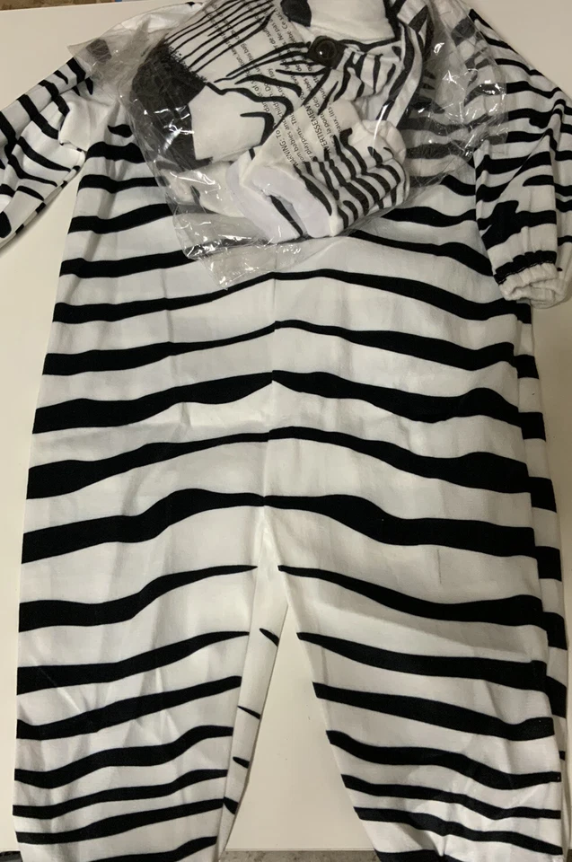 🧷 DISFRAZ HALLOWEEN NIÑO ENVOLTURAS -CEBRA- Mediano 18-24m 🆕 Foto 2 de 2