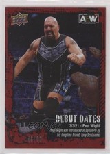 2022 Upper Deck AEW All Elite Wrestling Debut Dates Red 43/50 Paul Wight 10hd
