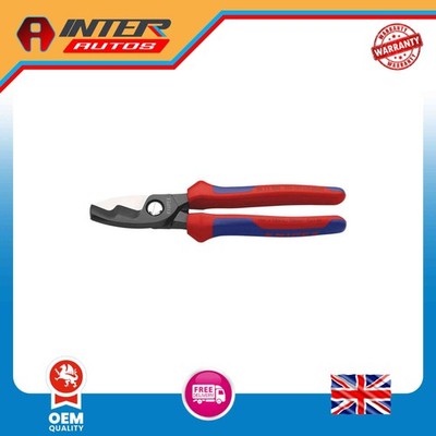 Draper KNIPEX 95 12 200 SB Kabelschere mit Doppelschneide, 200 mm 26113