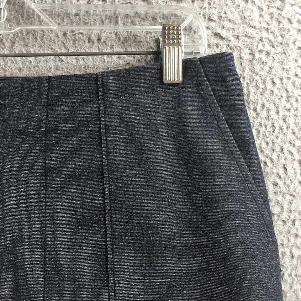 Falda halógena recta y lápiz para mujer 8 gris informal frontal cremallera bolsillo lateral Foto 4 de 4