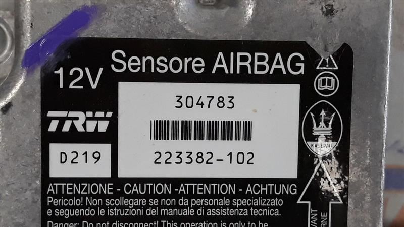 15 2015 MASERATI GRAN TURISMO OEM BAG SRS RESTRAINT CONTROL MODULE 304783