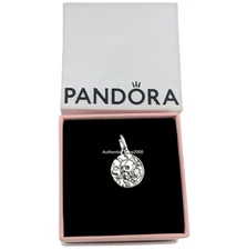 NEW 100% Authentic PANDORA 925 Ale Vintage Skull Medallion Coin Charm 794089C01
