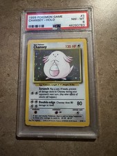 1999 POKEMON GAME #3 CHANSEY-HOLO PSA 8