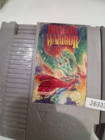 2 Nintendo games NES Dragon Warrior + Monopoly wt12 26333