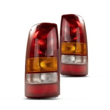 For 2001 2002 Chevy Silverado 1500 Hd Tail Light Driver And Passenger Side Capa