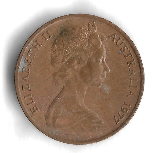 1977 Australia 1 Cent — photo from the most recent tracked eBay sale