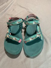 Teva Hurricane Sandals Teal Pink Fm122OK Girls Youth Sz 3 US