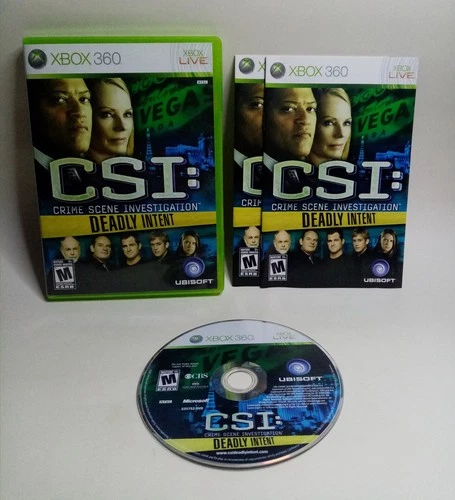 CSI Crime Scene Investigation Deadly Intent (Microsoft Xbox 360) Tested & Works