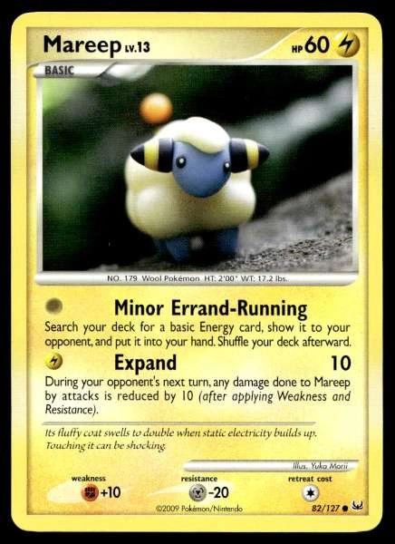 Mareep 82/127 Platinum Common NM Pokemon TCG