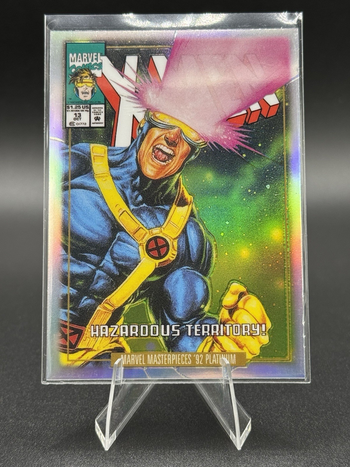 2024 Marvel Masterpieces ‘92 Platinum Cyclops #13-V Variant Cover Rainbow 🌈