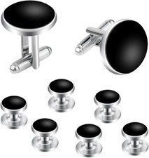 8 Pcs Tuxedo Buttons and Cufflinks Tuxedo Cufflinks and Studs Set Tuxedo Shirt s
