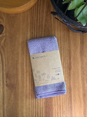 NEW Norwex Diamond Texture Kitchen Cloth Amethyst/Lavender Dish WashCloth