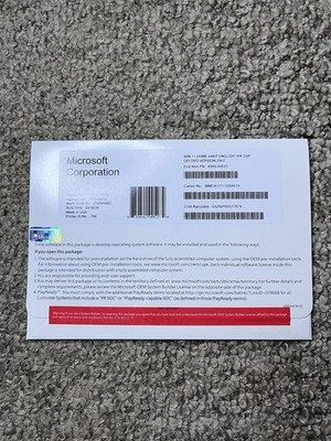 Windows 11 Home 64-Bit DVD & License Product Key Factory Sealed Free Shipping