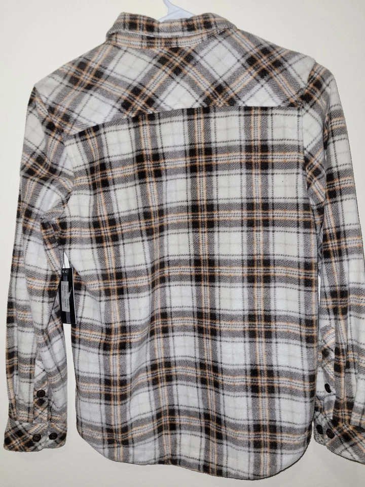 Nueva Sudadera O'Neill Niños Jóvenes Informal Franela Tejida Estilo de Vida A Cuadros Beige M Foto 2 de 2