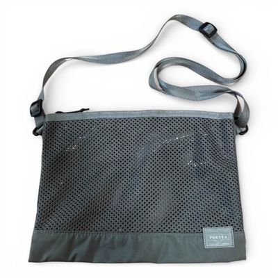 #ad PORTER Yoshida SCREEN Sacoche Shoulder Bag Black Mesh Japan Used Authentic $74.99