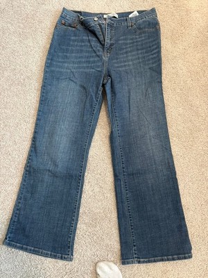 Levis Jeans Women 16 Blue Perfectly Slimming Boot Cut 512 Denim Pants High Rise