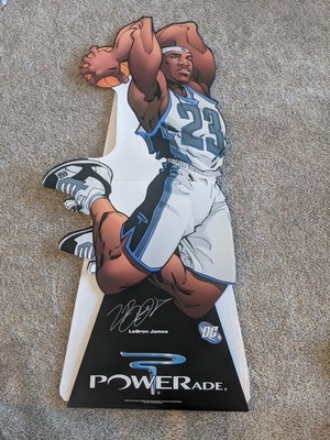  2005 LEBRON JAMES Coca-Cola POWERade STANDEE STORE DISPLAY Brand New in Box