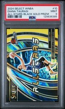 2024 WNBA SELECT DIANA TAURASI BLACK GOLD PRIZM /5 ALL-STARS PSA 9 POP 1
