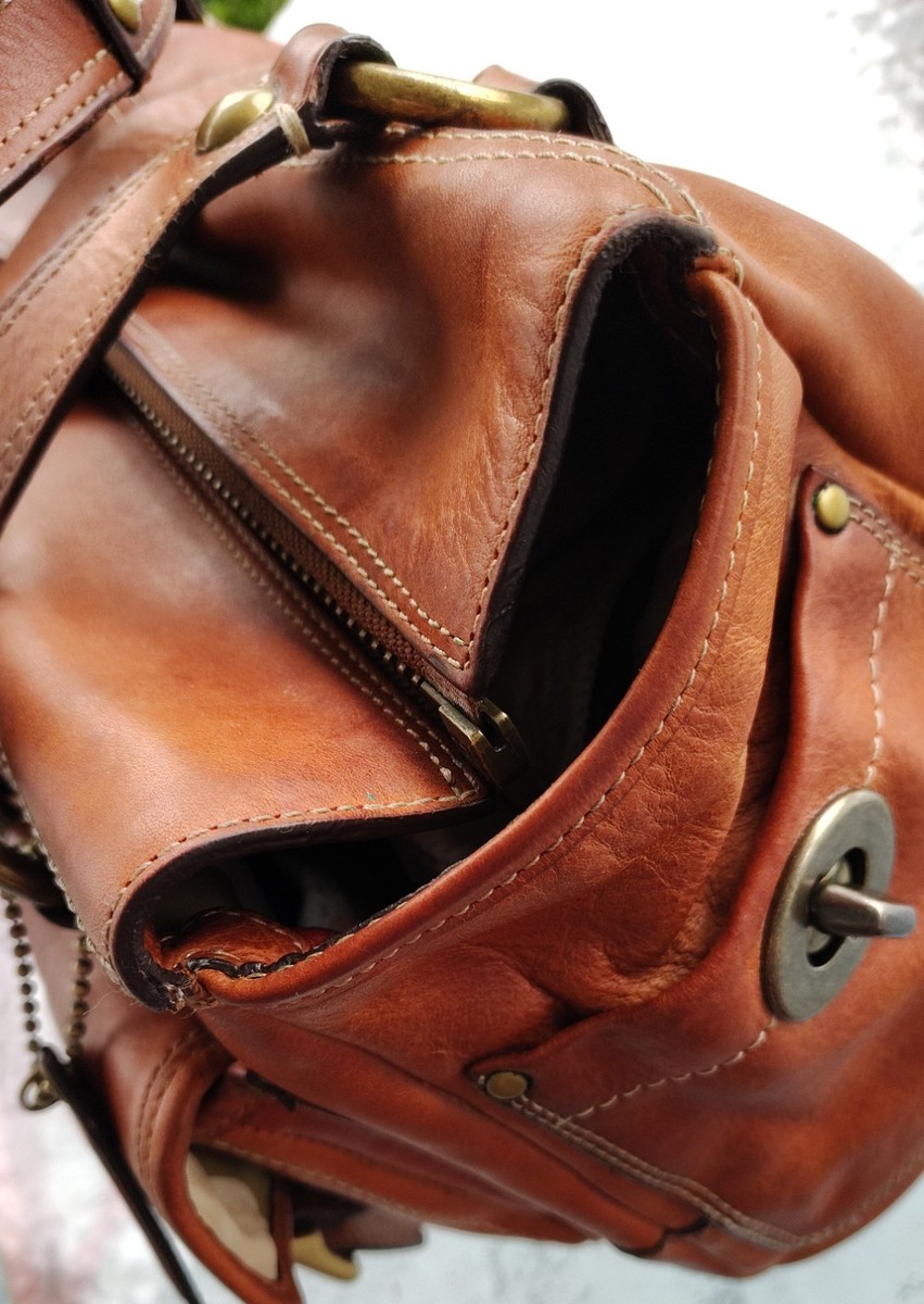バッグ vintage coach satchel shoulderbag 12680 Coach MEDIUM 10330 65th Anniversary Mandy Vintage Cognac Leather