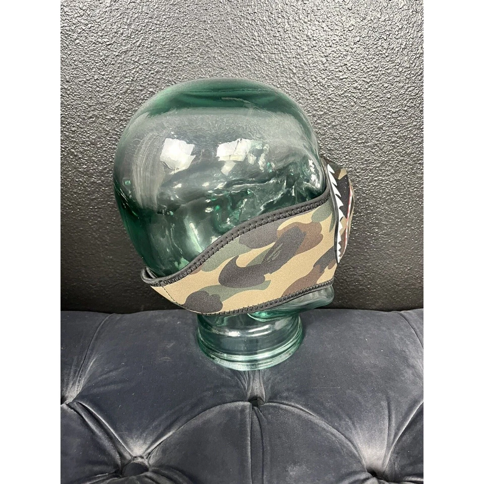 A Bathing Ape BAPE Black Camo Face Mask Half Camo Half Black New In Package - Image 4 of 4