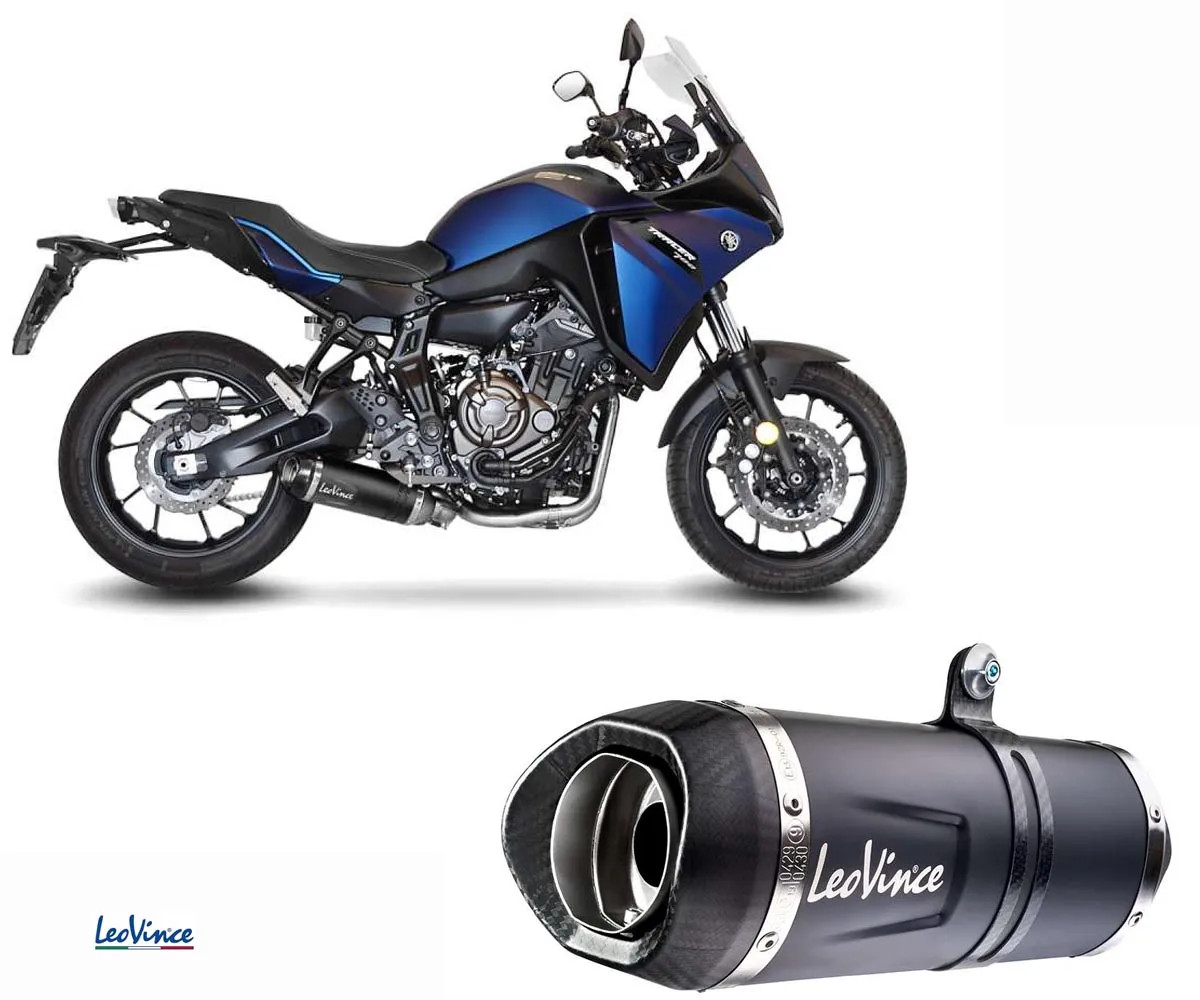 Full Exhaust System Leovince Approved LV EVO BLACK YAMAHA TRACER 7 GT 2020 2023