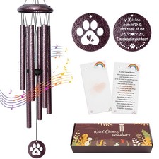 Pet Memorial Gifts for Loss of Dog, 25 inch pet Memorial Wind Chimes, Loss of...