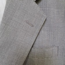 Jos A Bank Signature Collection Wool Charcoal Gray Micro Houndstooth Blazer 44
