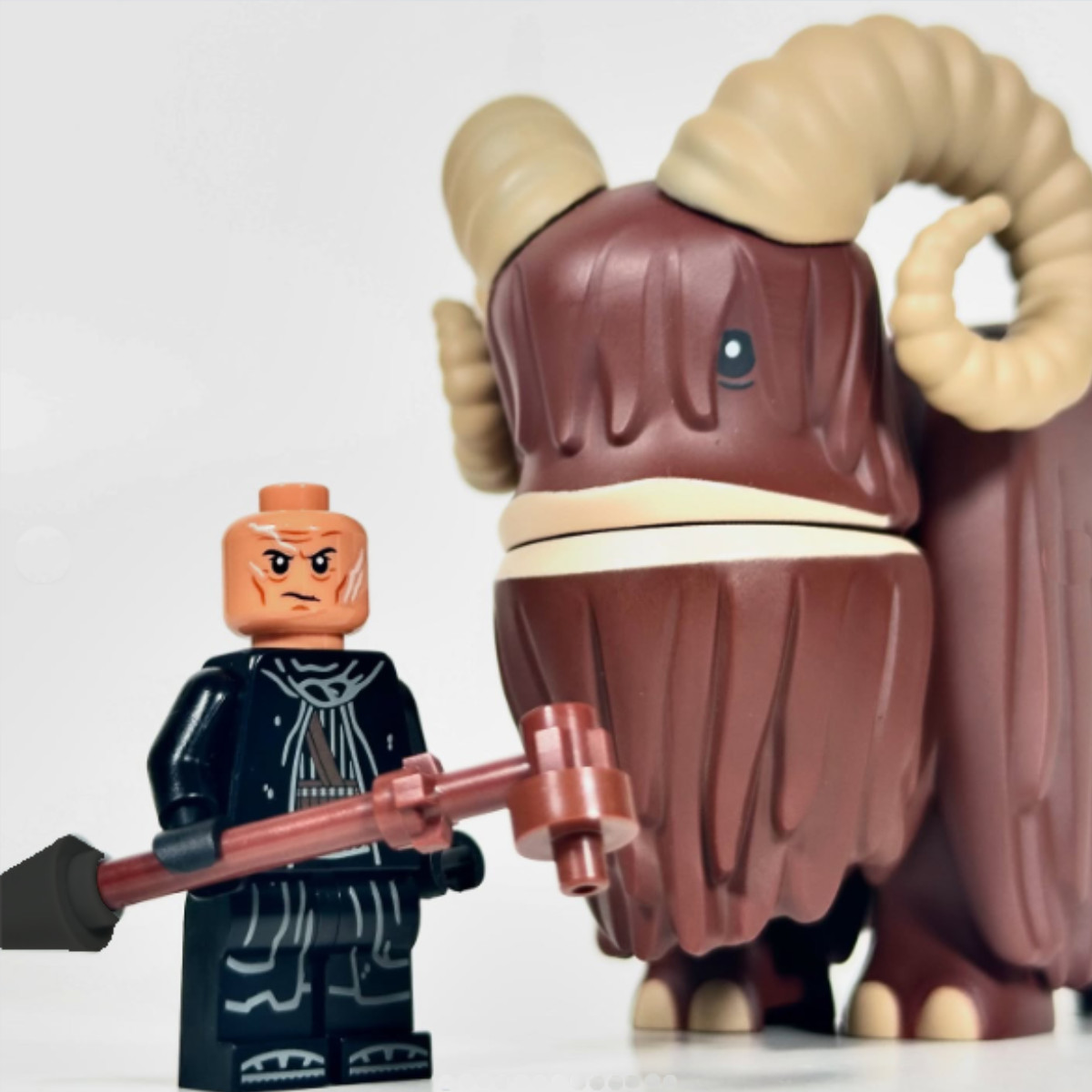 Bantha and Boba Fett Minifigures - star wars