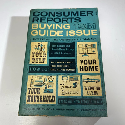 #ad 1960 December Consumer Reports Buying Guide Need To Know Facts MH912 $18.45