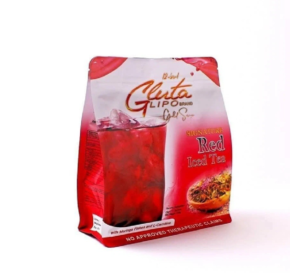 Gluta Lipo Red Iced Tea 12-in-1 Detox Slimming Whitening 10 Sachets