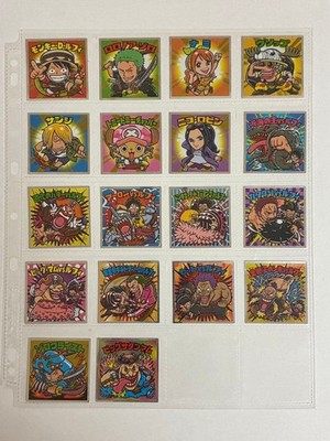 Bikkuriman One Piece Man 20th Anniversary Stickers Set of 18 Age 14+