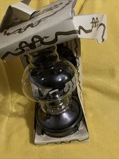 lamplight farms oil lamp Wall Mount Metal Base Reflector Glass Tarnished Light B