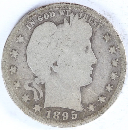 VF 1907 D Barber Quarter