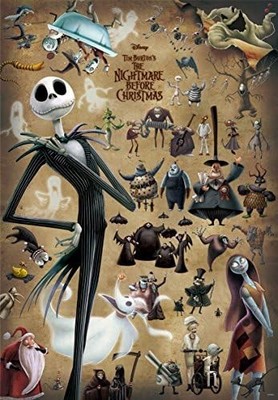 1000 Piece Jigsaw puzzle Nightmare Before Christmas Jack and Strange Residents