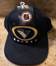 Pittsburgh Penguins Drew Pearson Snapback Hat NHL Hockey Cap NOS NWT 1990s