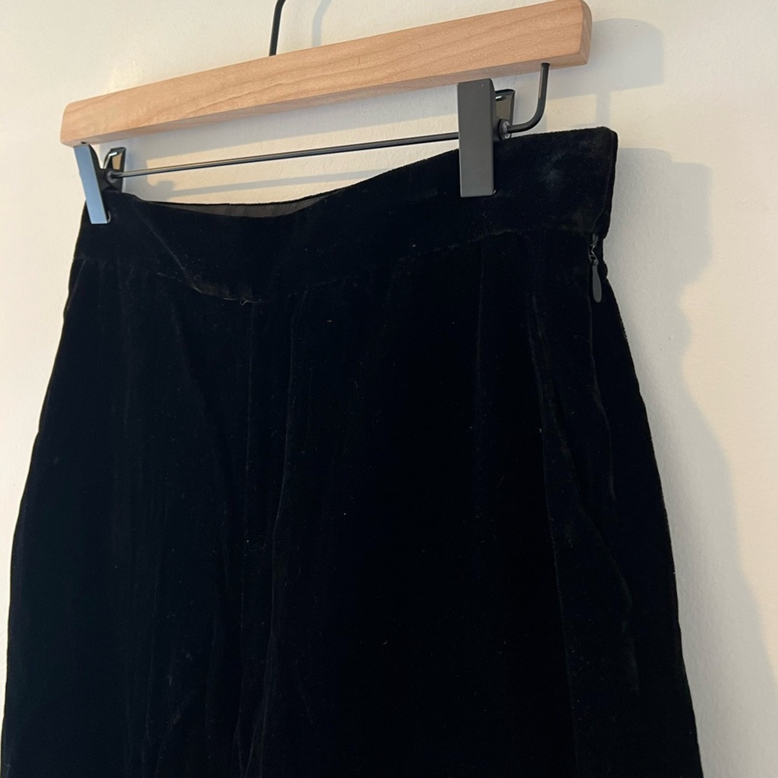 ALTRA & Other Stories pantaloni crop neri velluto gamba larga vita alta culottes pantaloni 6