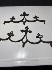 pair of Cast Iron Fence Toppers/ Victorian/Gothic Style