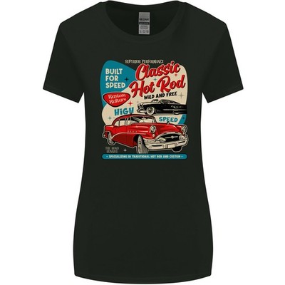 Klassisches Hot Rod Wild & Free Damen T-Shirt Mit Weiterem Schnitt