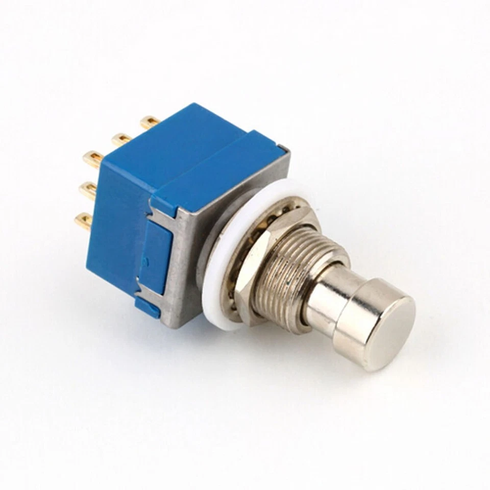 5 X Fußschalter Foot Switch 3PDT 9Pin Wahres Einbau Schalter Bypass Metall DE - Bild 4 von 4