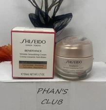 Shiseido Benefiance Wrinkle Smoothing Cream 1.7 oz New in Box
