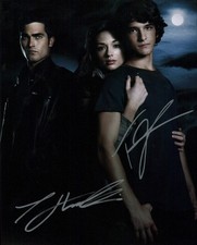 Teen Wolf The Movie 8x10 Cast x2 Hoechlin, Posey Signed Photo JSA Certified Auto