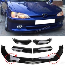 For Peugeot 106 205 206 207 406 Front Bumper Lip Splitter Body Kit Parts Glossy