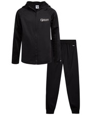 Boys Tracksuit - 2 Piece Athletic Performance Tricot Full Zip Track Jacket an...