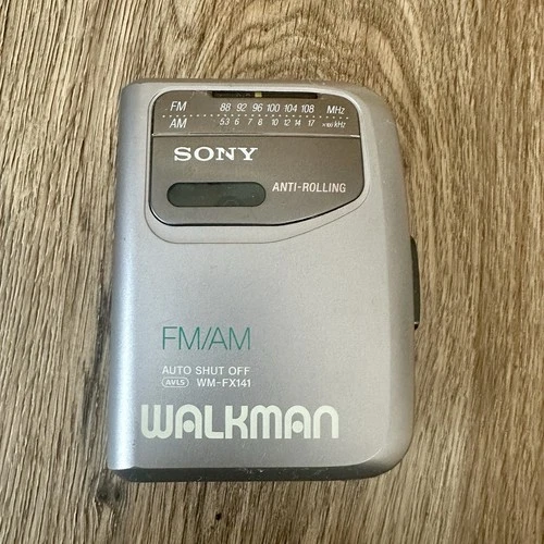 VTG Sony WM-FX141 Walkman Portable Cassette Player AM/FM w/ Belt Clip Working