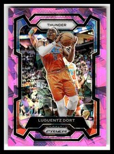 2023-24 Panini Prizm #254 Luguentz Dort Prizms Pink Ice