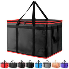 Insulated Food Delivery Bag - Reusable Thermal Cooler Grocery Bags for Catering 