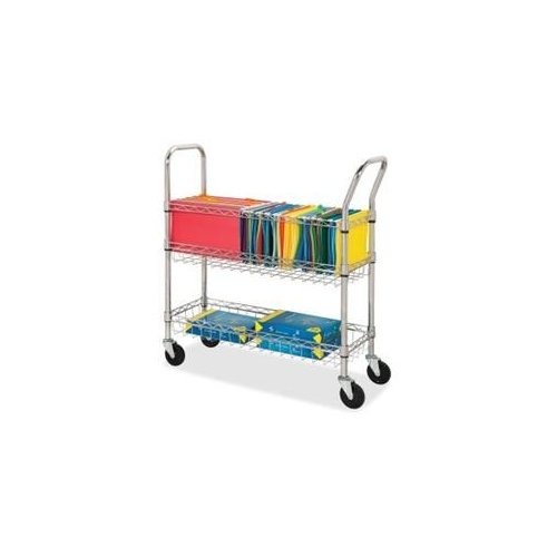 Проволочная почтовая тележка Lorell - 4 X 4 колеса - Сталь - Хром LLR84857 16790₽