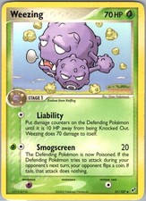Weezing 51/107 Uncommon Deoxys HP DAMAGED on eBay