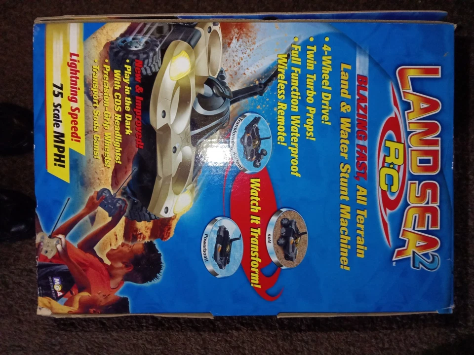 Land Sea 2 RC Máquina de Tierra y Agua Control Remoto Coche Juguete Foto 2 de 4