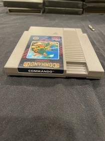 COMMANDO - Nintendo NES Game, Tested & Working, 5 Screw Cart w Sleeve